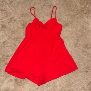 Red Comfy Romper